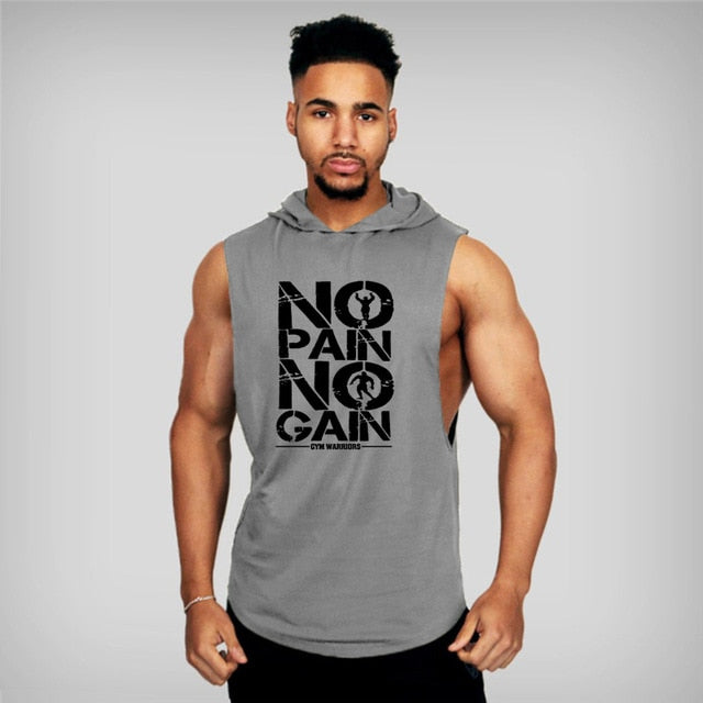 Sleeveless Vest Sweatshirt Fitness Workout Sportswear Tops