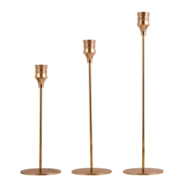 3 Pcs/ Set   Metal Candle Holder