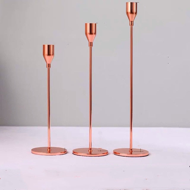 3 Pcs/ Set   Metal Candle Holder