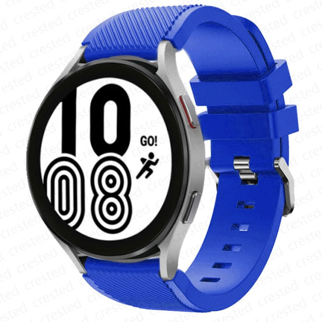 20mm 22mm Band for Samsung Galaxy Watch 4 silicone  Pro strap