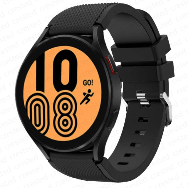 20mm 22mm Band for Samsung Galaxy Watch 4 silicone  Pro strap