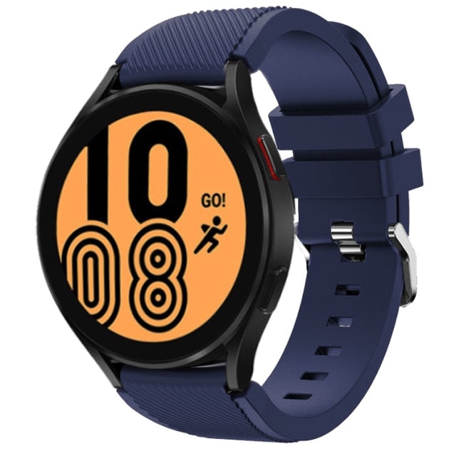 20mm 22mm Band for Samsung Galaxy Watch 4 silicone  Pro strap