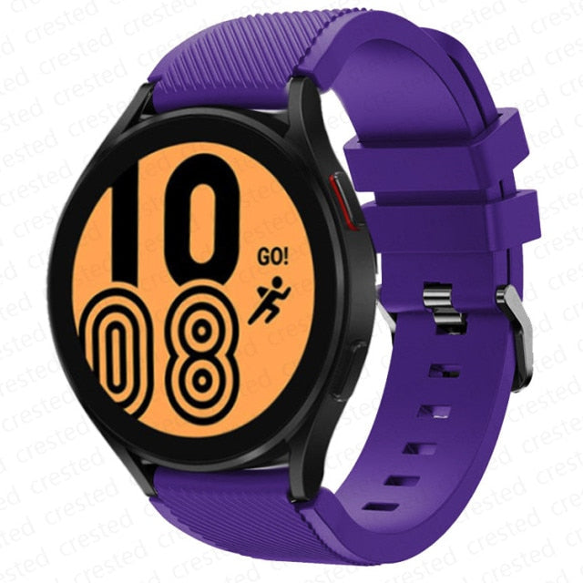 20mm 22mm Band for Samsung Galaxy Watch 4 silicone  Pro strap