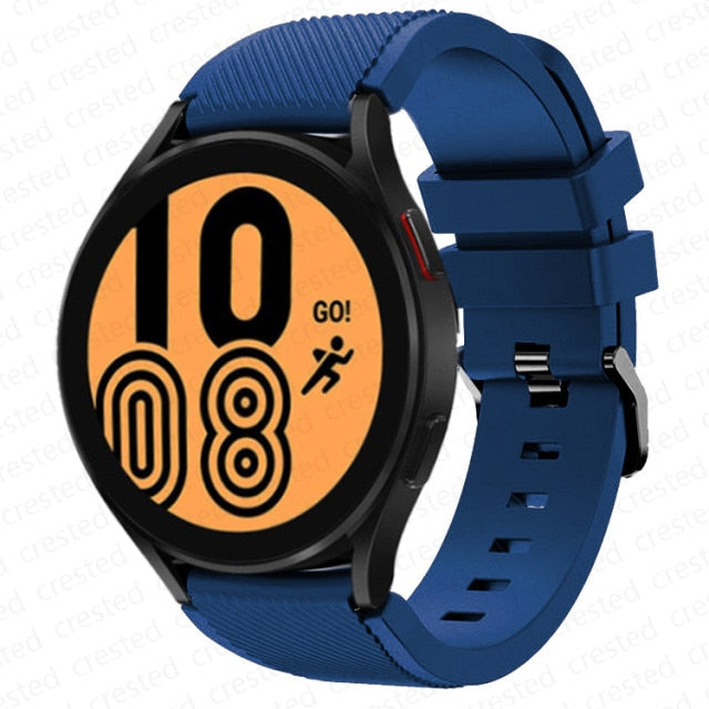 20mm 22mm Band for Samsung Galaxy Watch 4 silicone  Pro strap