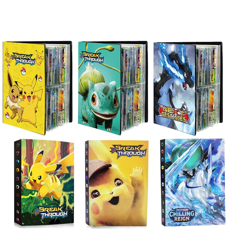 240Pcs Pokemon Cards Album Charizard & Pikachu  Collection Booklet Kids