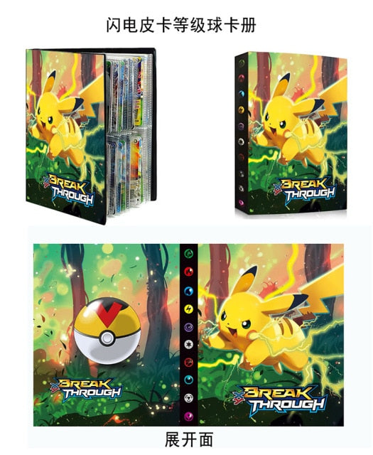 240Pcs Pokemon Cards Album Charizard & Pikachu  Collection Booklet Kids