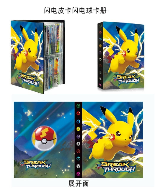 240Pcs Pokemon Cards Album Charizard & Pikachu  Collection Booklet Kids