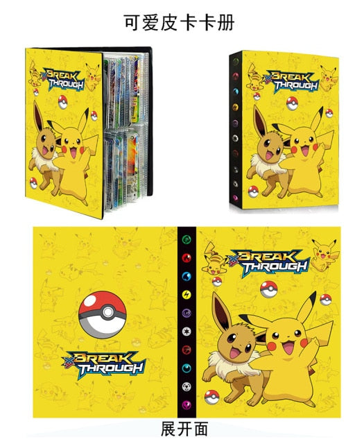 240Pcs Pokemon Cards Album Charizard & Pikachu  Collection Booklet Kids