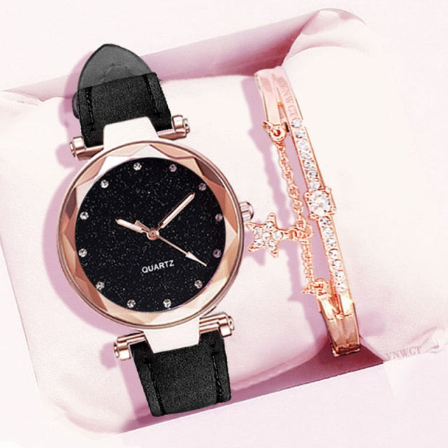 pink women Bracelet watch